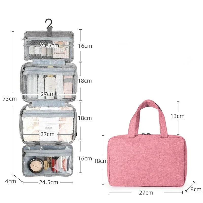 Nécessaire BellaPouch Impermeável com 4 Divisórias / Proteção e Organização Perfeita para Suas Maquiagens e Cosméticos!