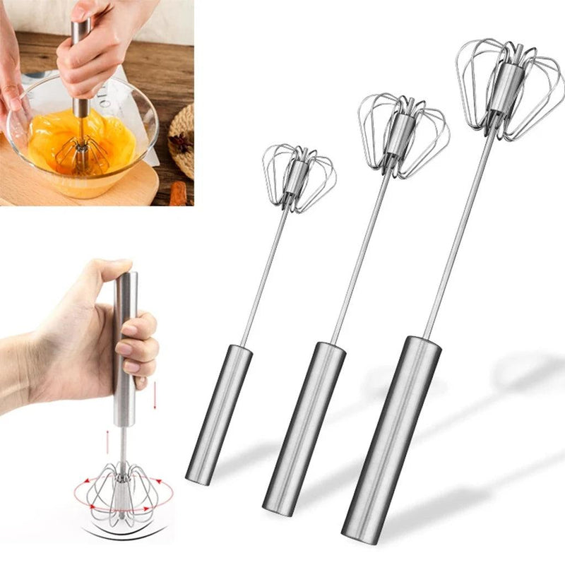 ( Compre 1 e Leve 2) Misturador Semiautomático MixFácil™  em Aço Inoxidável / A Praticidade que Transforma o Preparo!