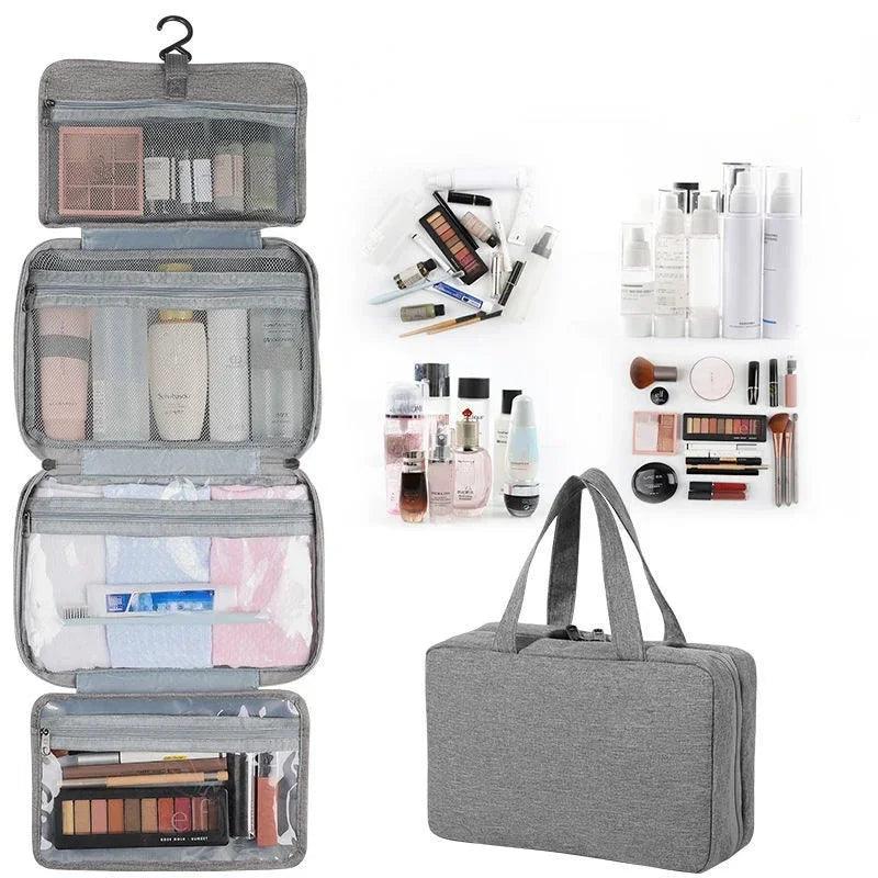 Nécessaire BellaPouch Impermeável com 4 Divisórias / Proteção e Organização Perfeita para Suas Maquiagens e Cosméticos!