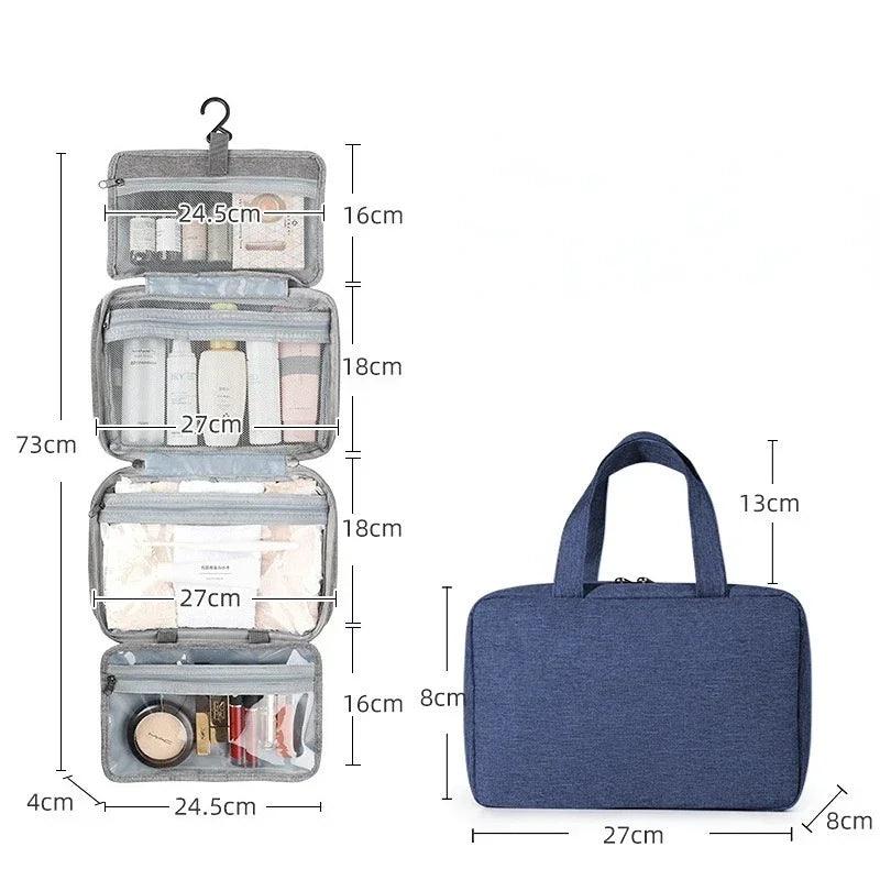 Nécessaire BellaPouch Impermeável com 4 Divisórias / Proteção e Organização Perfeita para Suas Maquiagens e Cosméticos!
