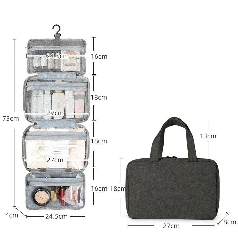 Nécessaire BellaPouch Impermeável com 4 Divisórias / Proteção e Organização Perfeita para Suas Maquiagens e Cosméticos!