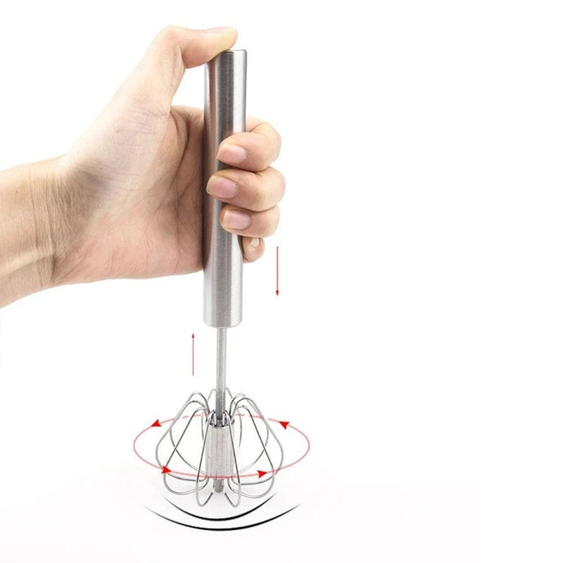 ( Compre 1 e Leve 2) Misturador Semiautomático MixFácil™  em Aço Inoxidável / A Praticidade que Transforma o Preparo!