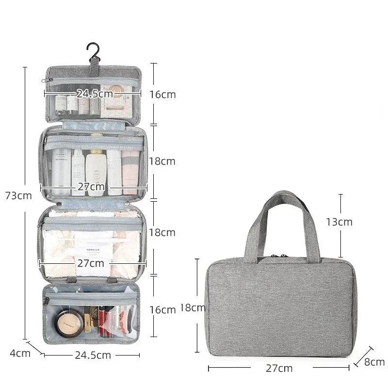 Nécessaire BellaPouch Impermeável com 4 Divisórias / Proteção e Organização Perfeita para Suas Maquiagens e Cosméticos!